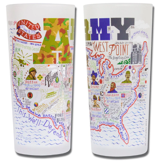 Army Drinking Glass Catstudio