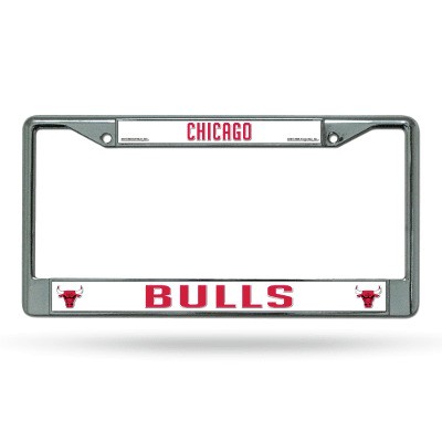 Chicago Bulls Chrome License Plate Frame