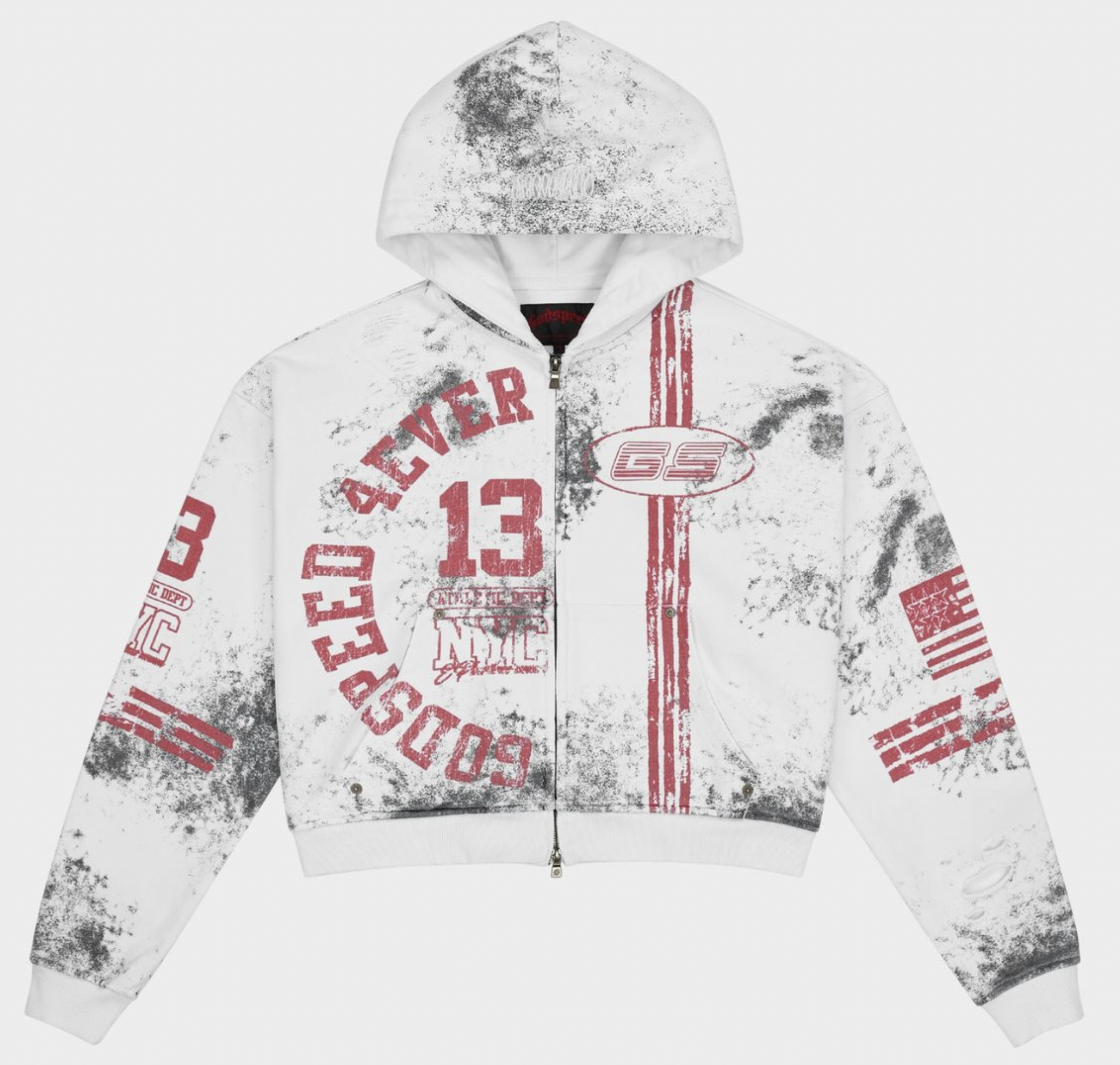 GODSPEED Roadster Zip Hoodie (Dirty White) BOOM26
