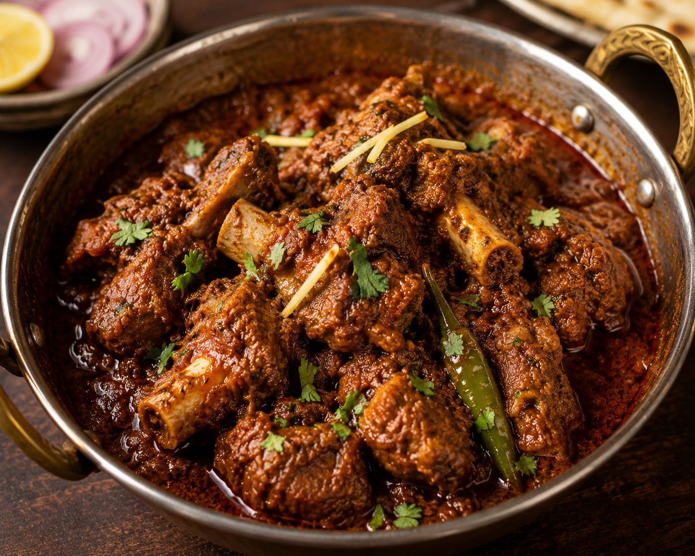 ADRAKHI BHUNA GOSHT