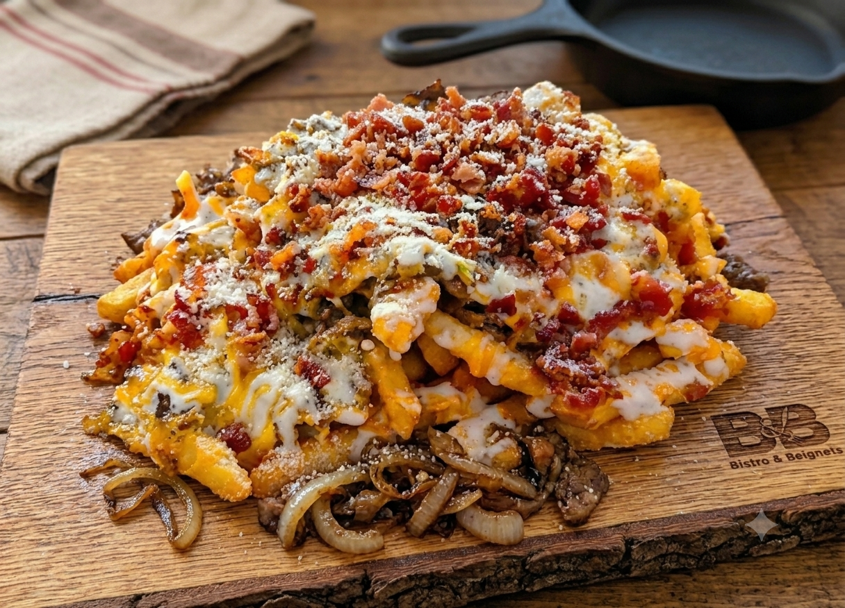 LOADED PHILLY CHEESESTEAK/BACON FRIES