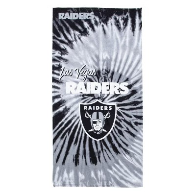 Las Vegas Raiders Premium Spiral Beach Towel