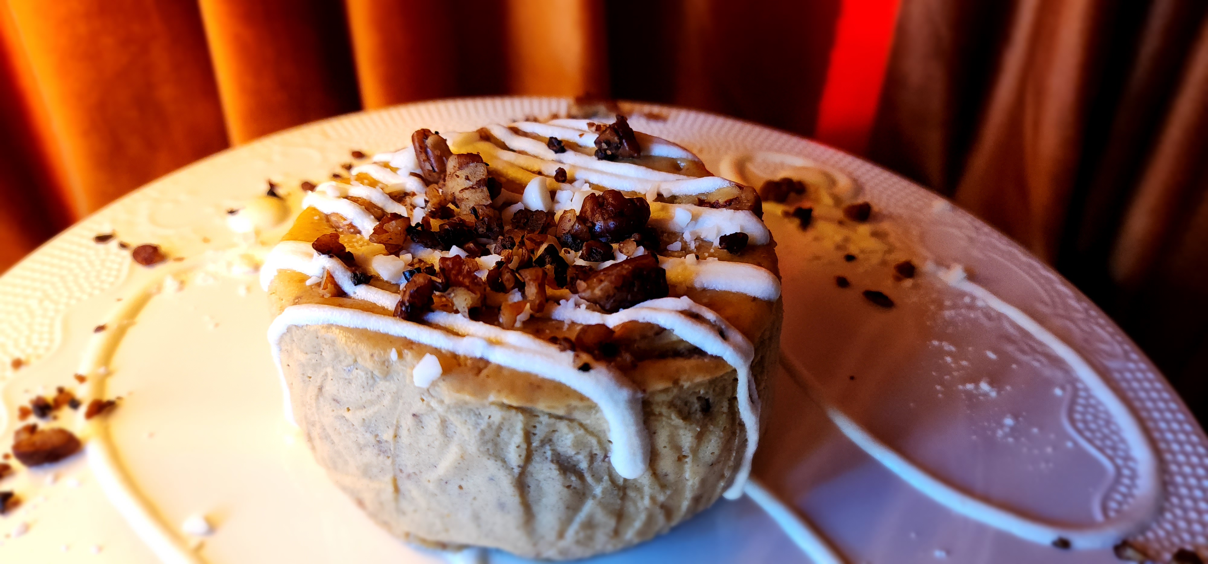White Chocolate Pumpkin Pie Praline Cheesecake