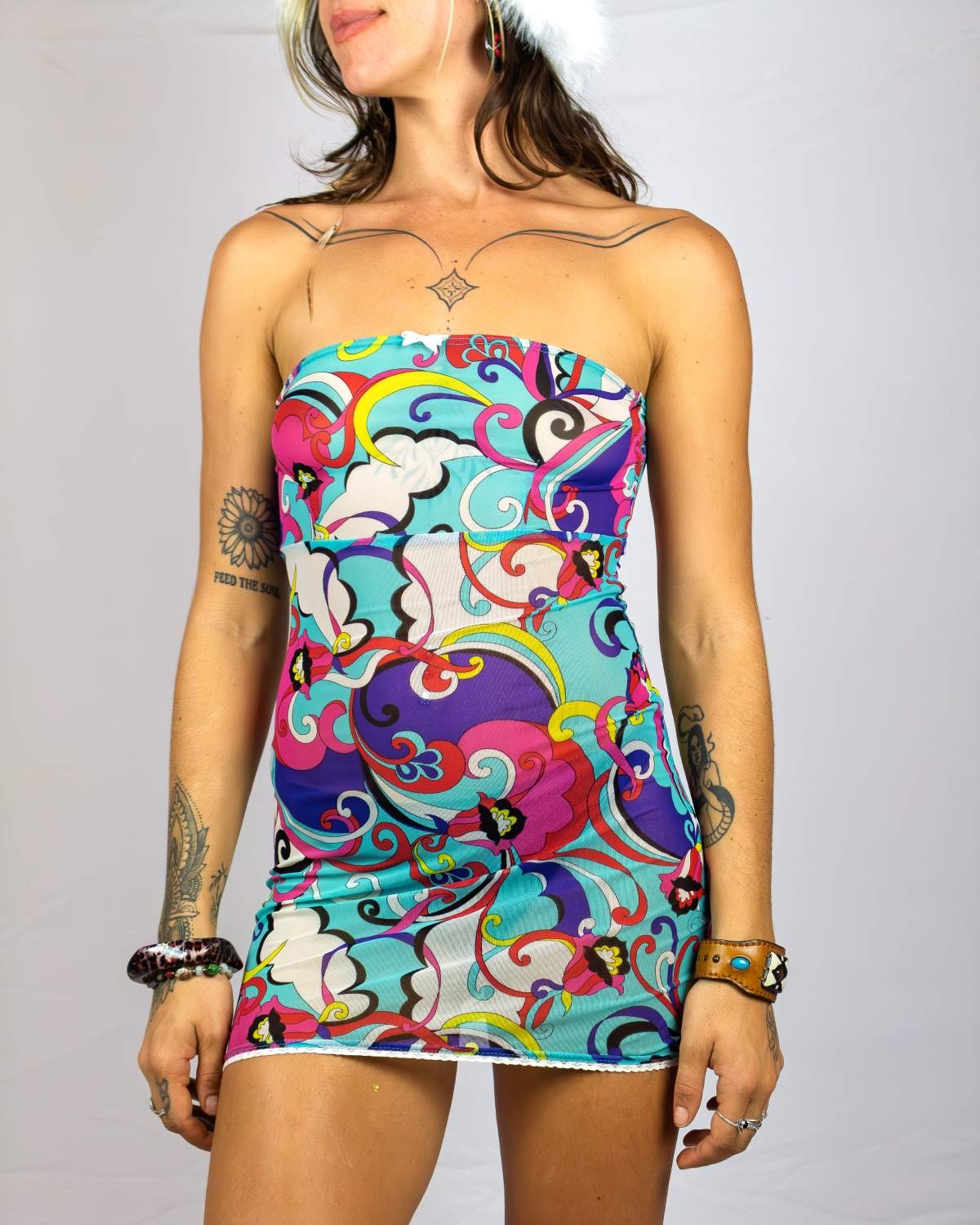 70s Acid Mini Dress
