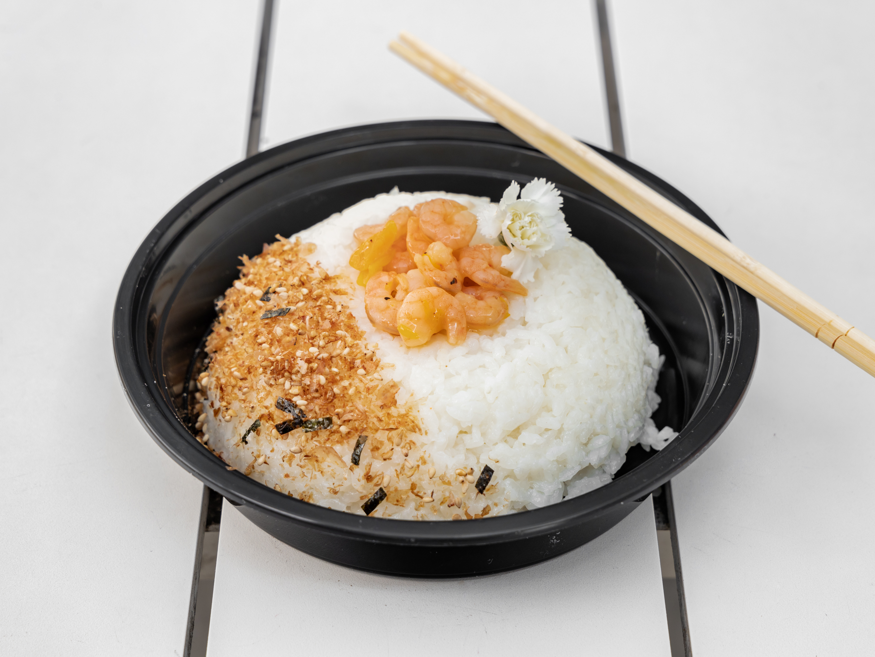 Crab Onigiri on Plate