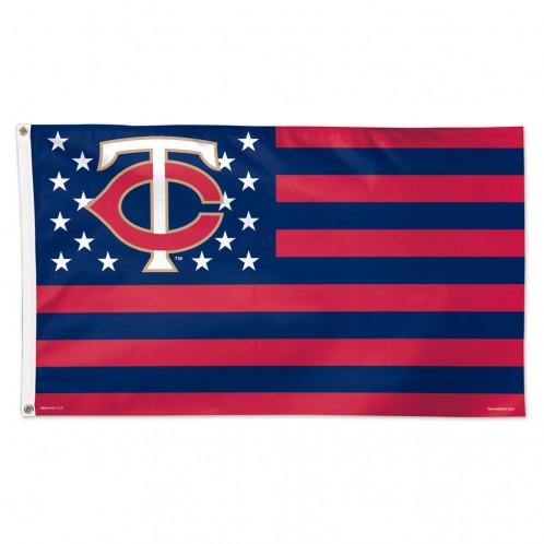 Minnesota Twins Deluxe 3x5 Americana Flag