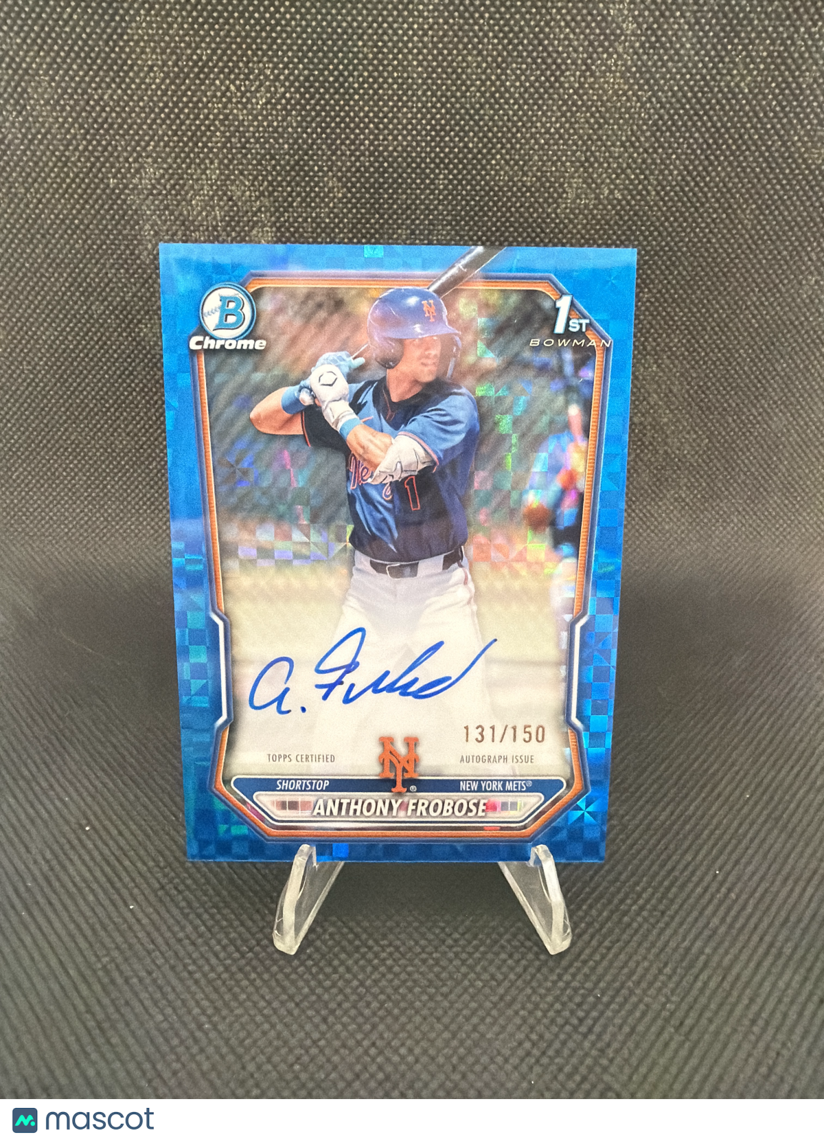 2025 Bowman Chrome Anthony Frobose 1st Bowman Blue X-Fractor auto /150