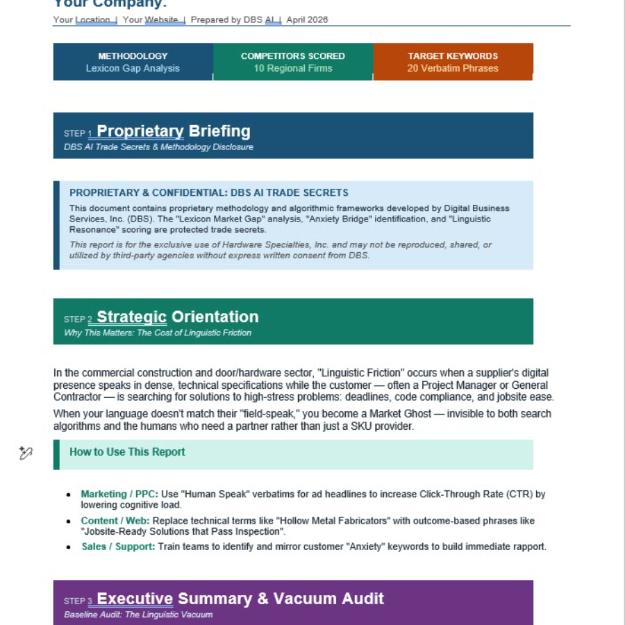 DBS AI Lexicon Market Gap Report