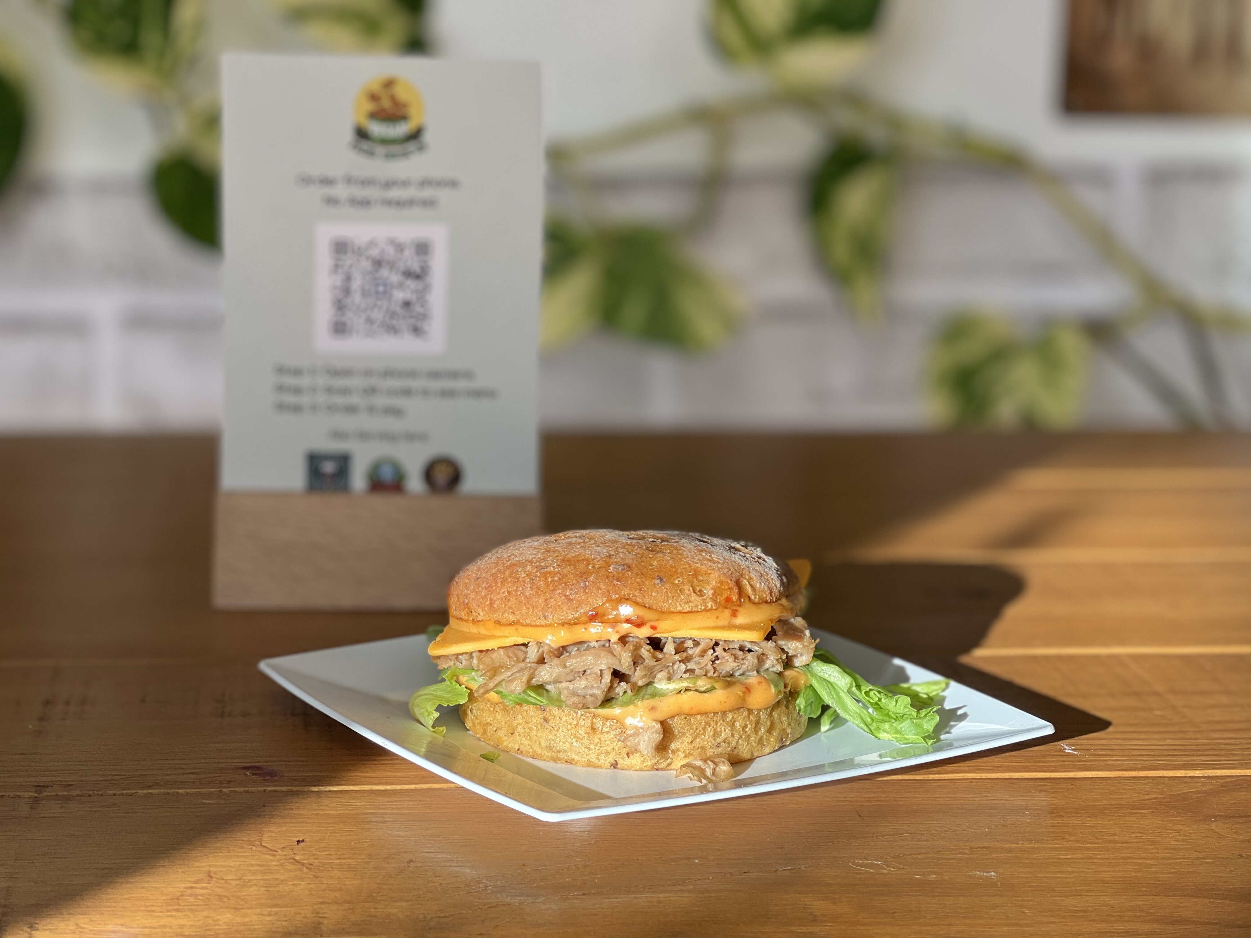 Spicy Pulled Chick Un Burger (V)(GF)
