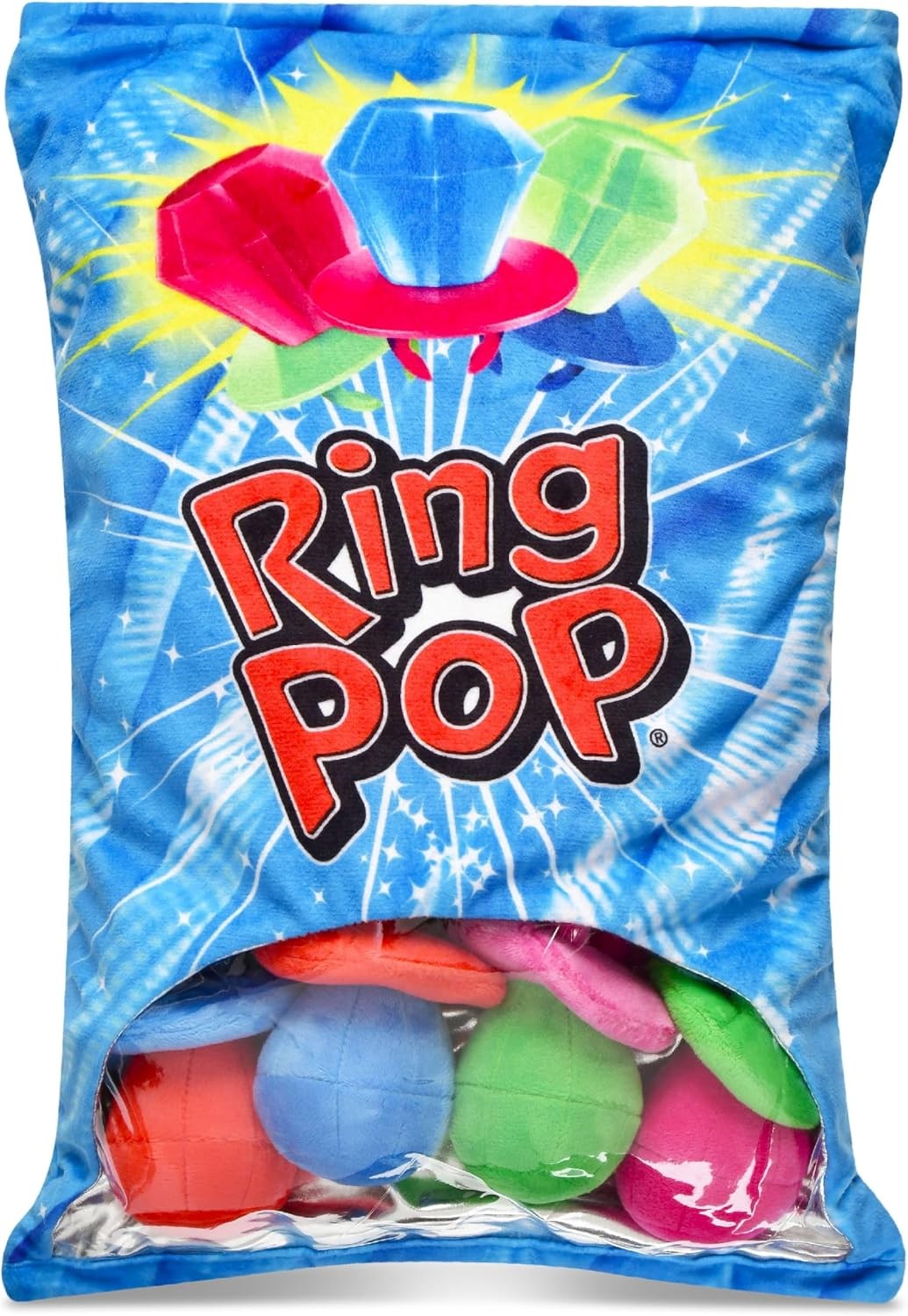 Ring Pop Cherry Scented Packaging Plush