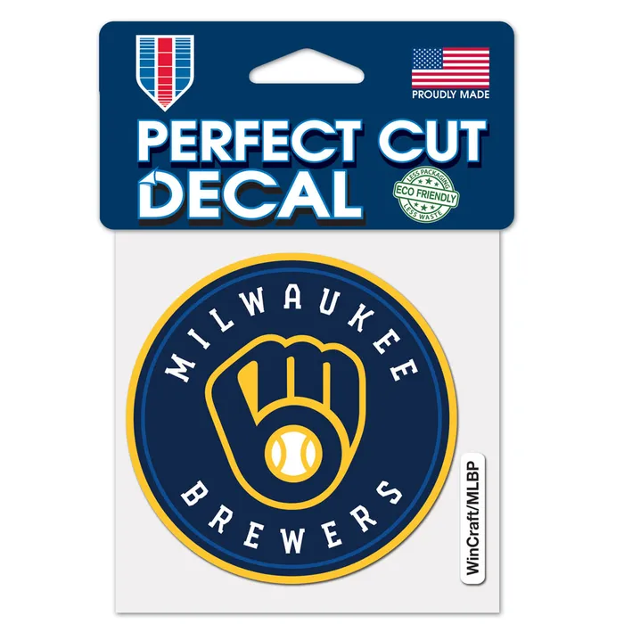 Milwaukee Brewers Perfect Cut Color Decal 4x4"