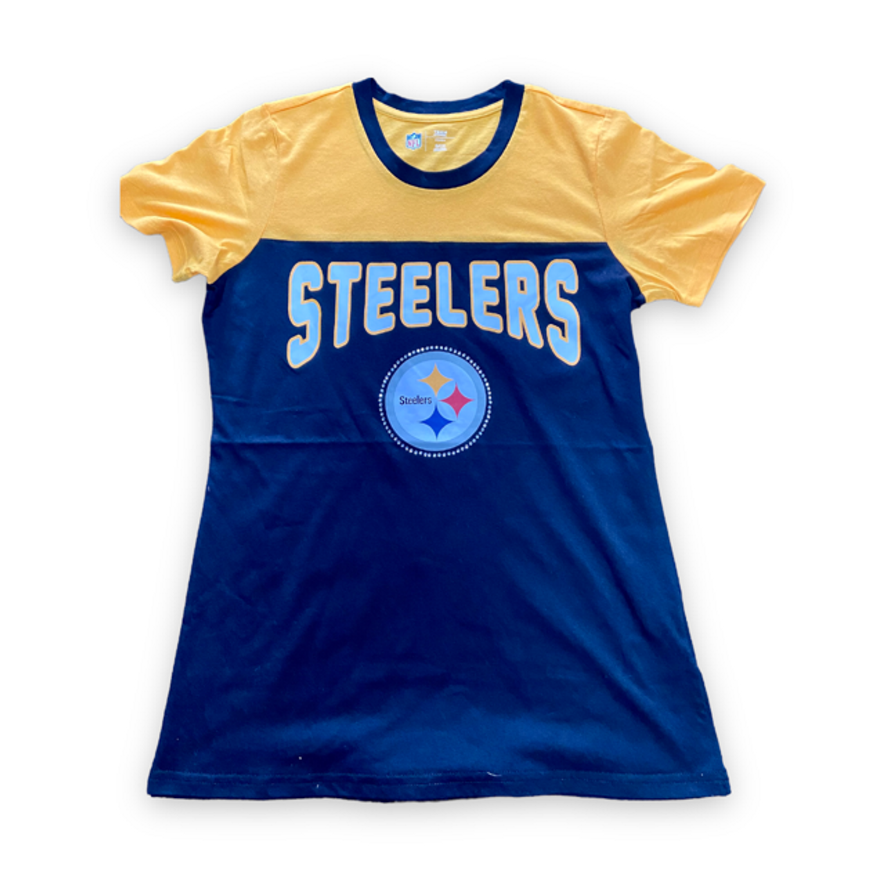 Pittsburgh Steelers Ladies g-III Rhinestone Shirt