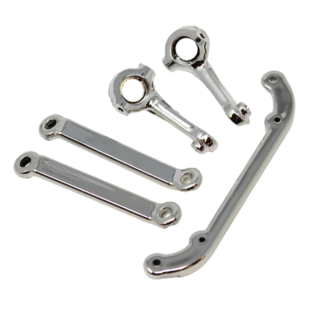 V2 Steering Arms L/R & V2 Toe Links Chrome