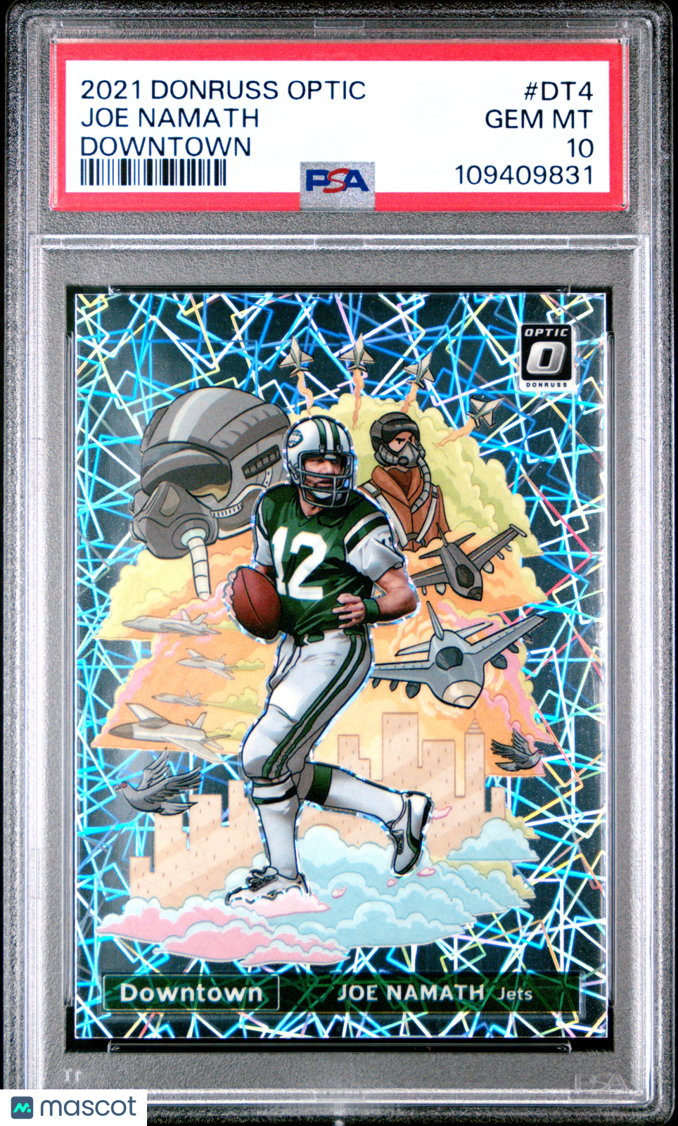 2021 Panini Donruss Optic Downtown Joe Namath PSA 10