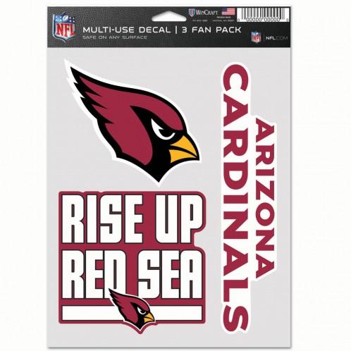 Arizona Cardinals Multi Use 3 Pack Fan Decals
