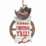 Cowboy Greeting Ornament