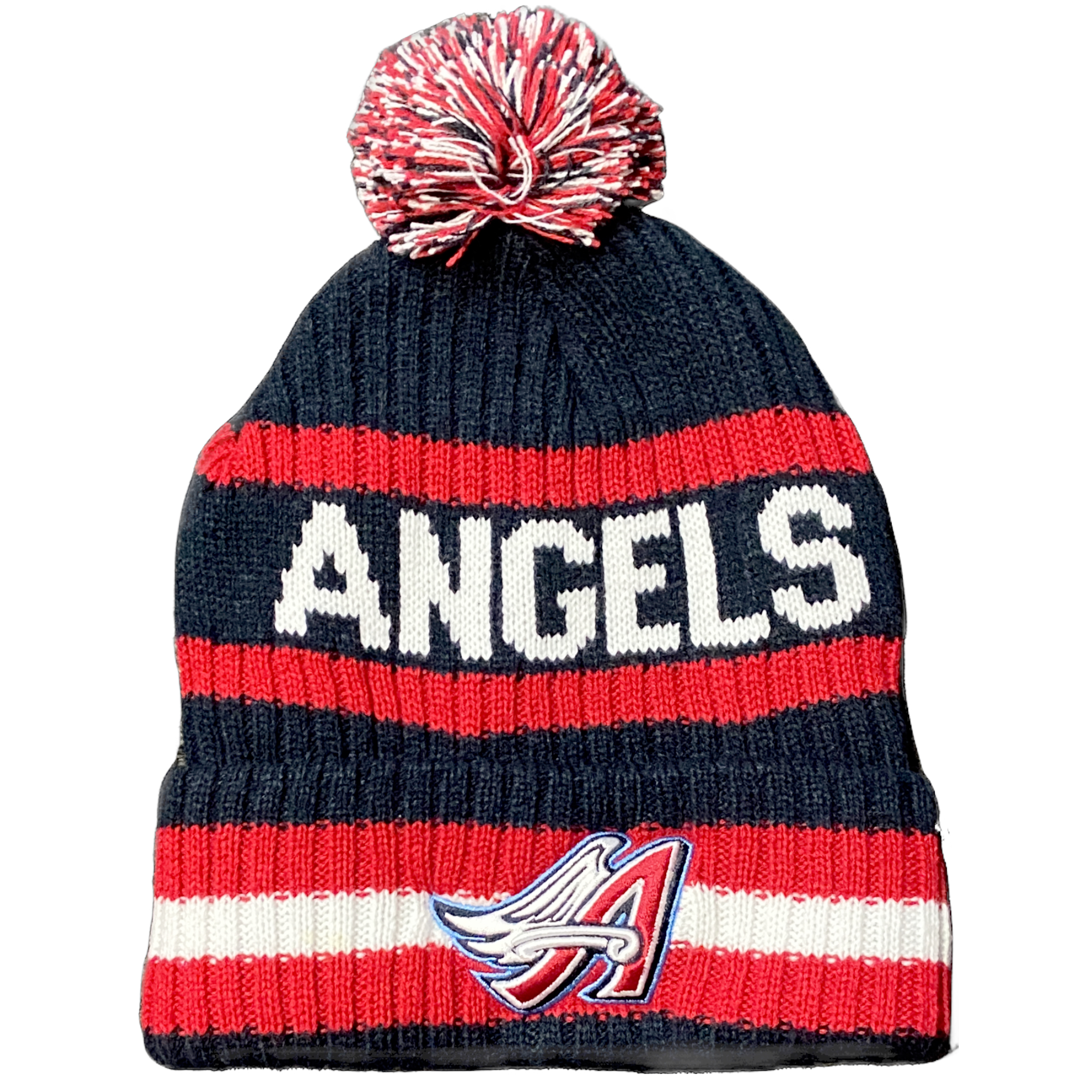 Los Angeles Angels Red Behring '47Brand Pom Beanie
