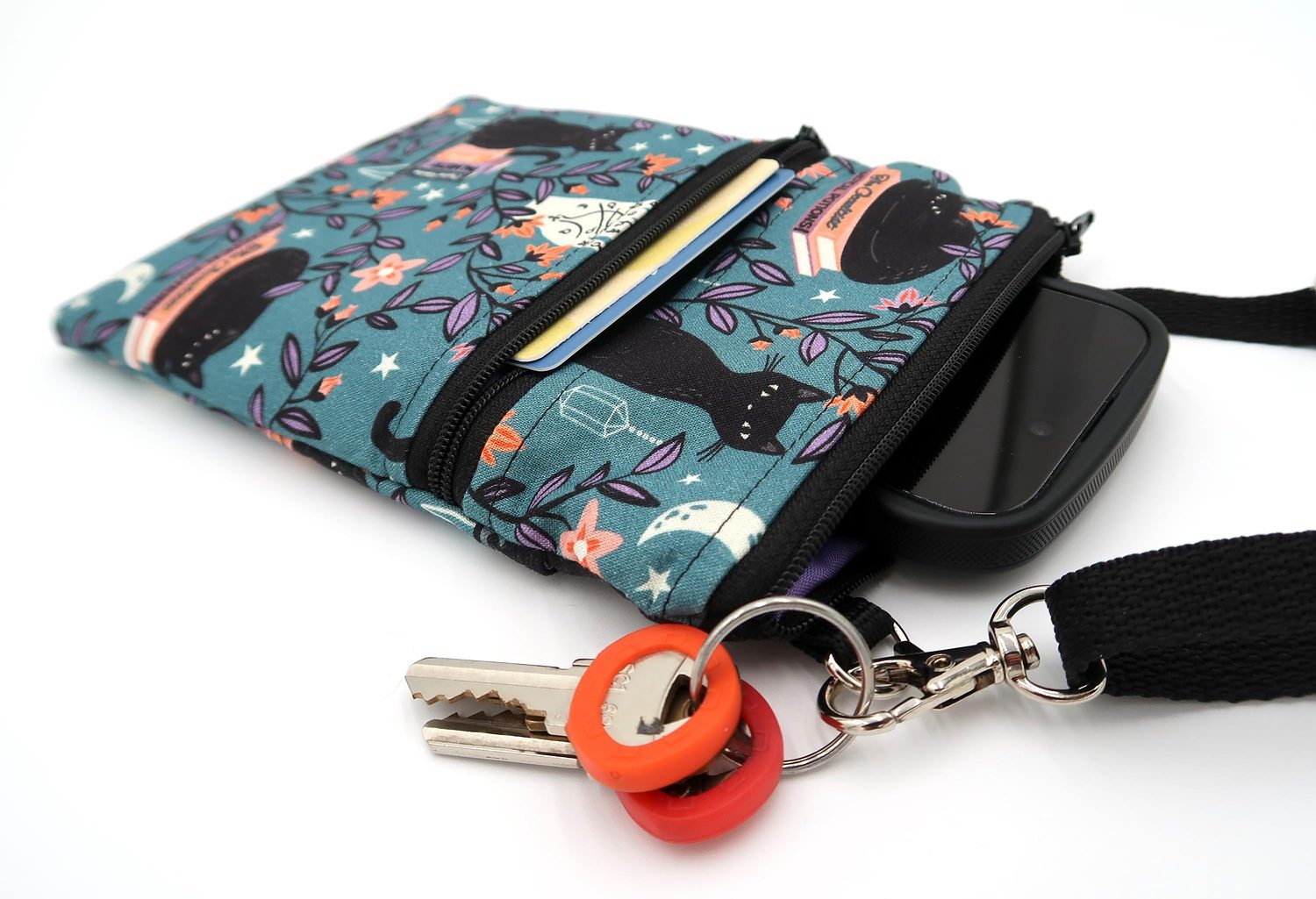 Small Crossbody Bag – Spellbound Black Cats, photo 2 of 5