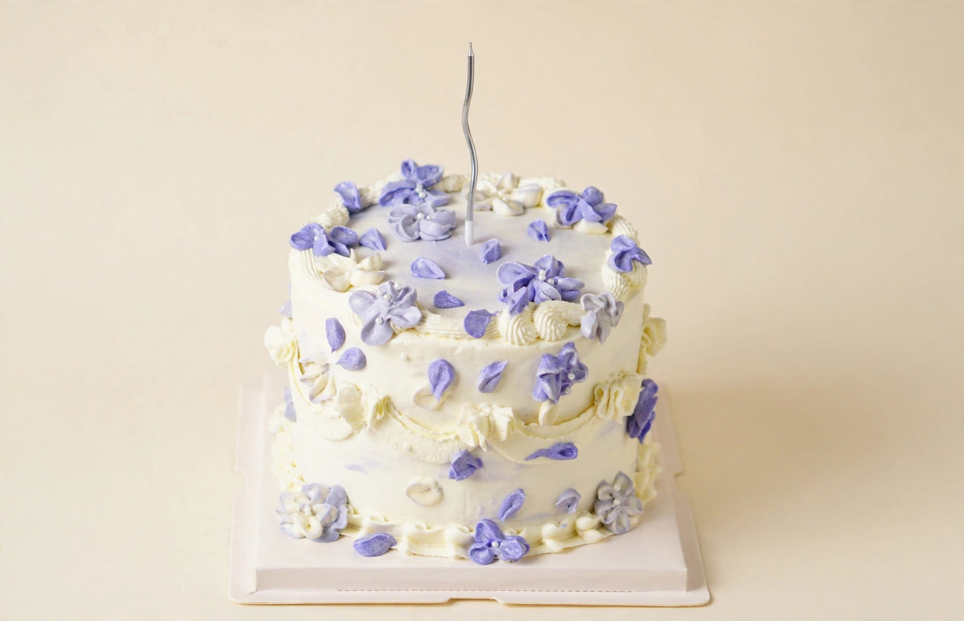 Vintage Violet Petal Cake — HoneyMe Bakery, Bellevue