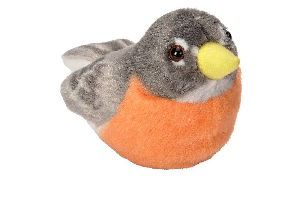Robin Stuffed Animal W Sound 5.5