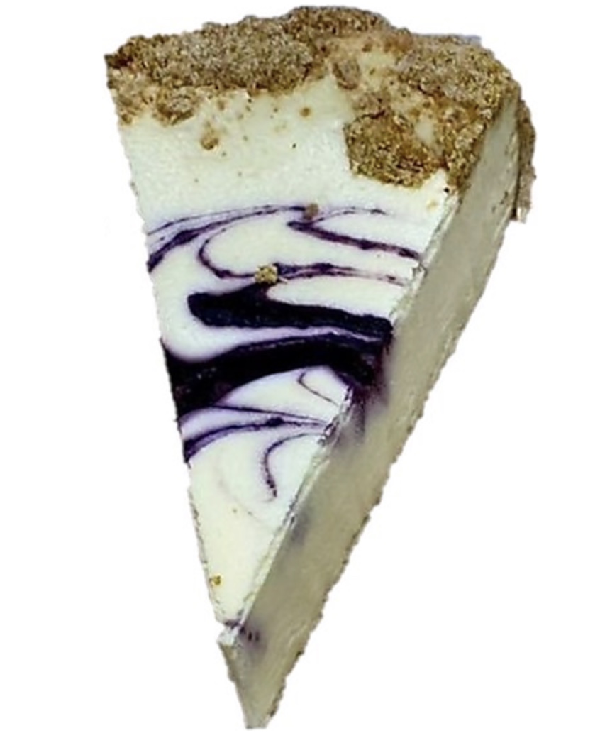 1 Blueberry Swirl Cheesecake - Slice