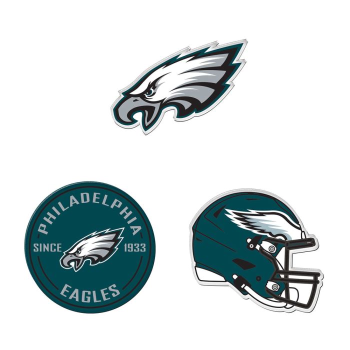 Philadelphia Eagles Premium Acrylic Magnets 3pack