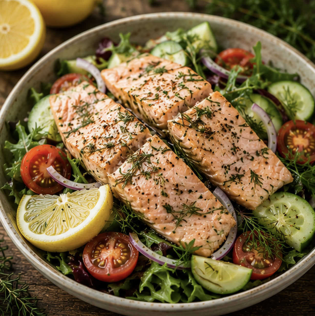 Childs Salmon Salad Bowl