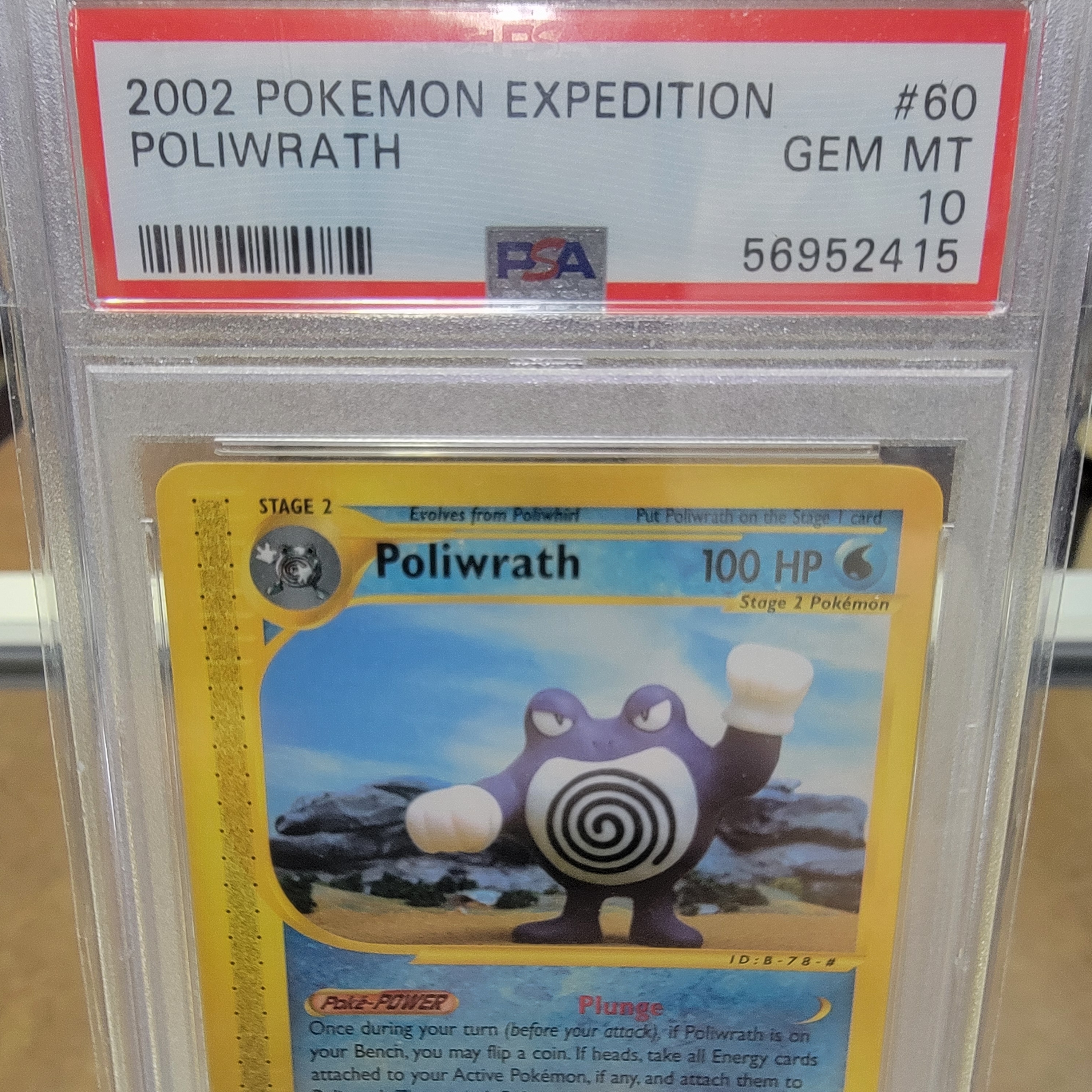 Psa 10 Poliwrath Expedition Non Holo Graded Cards