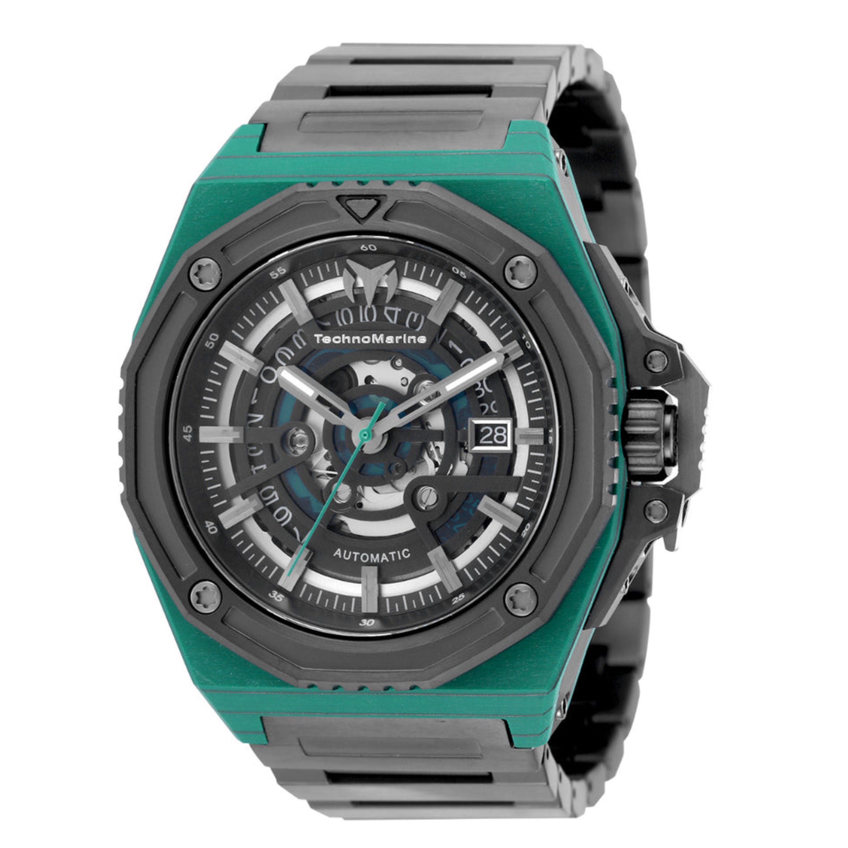 TechnoMarine Carbon Nautic Marine Automatic Watch with Forged Carbon Case - 45mm