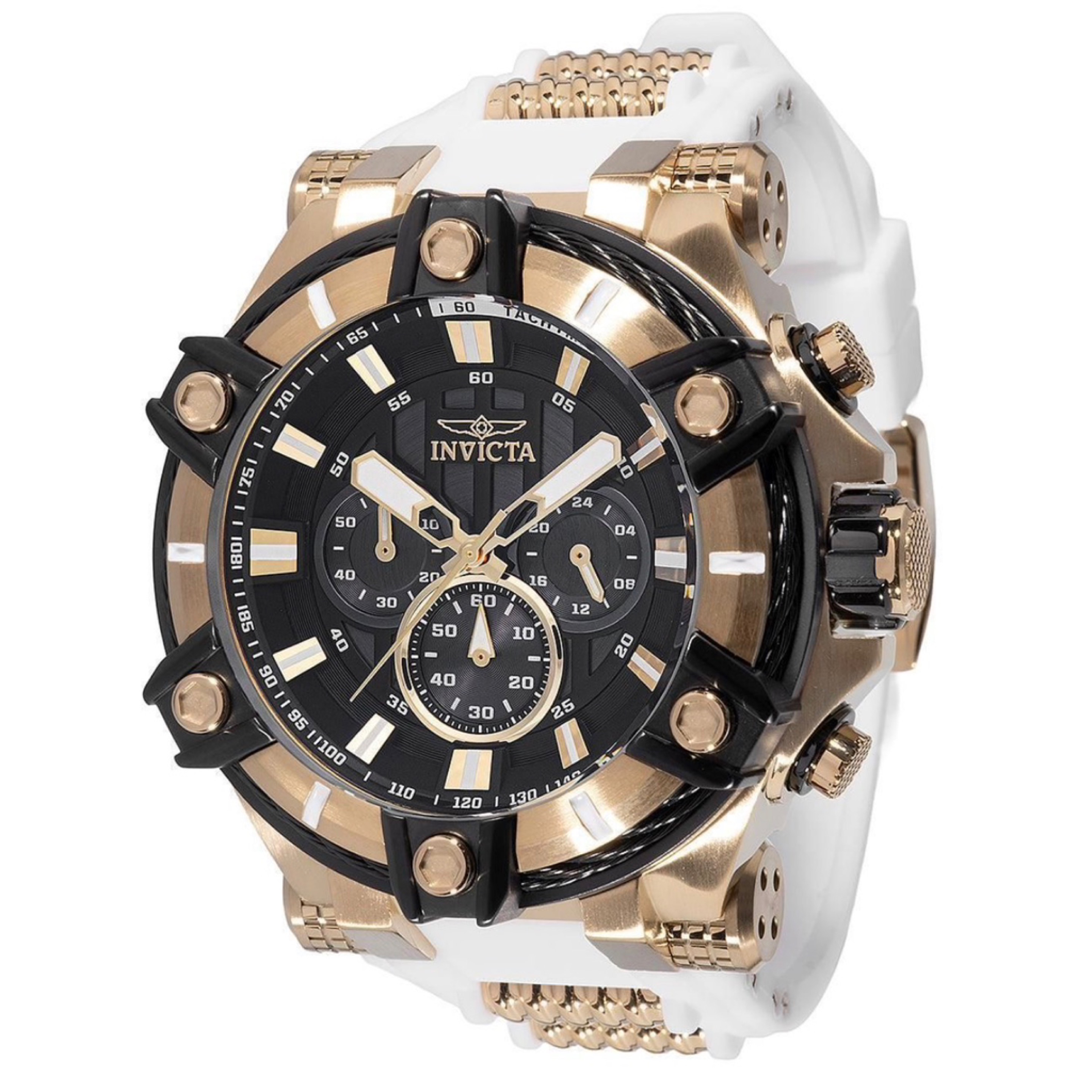 Invicta Bolt Surge Watch - 52mm  White W/ Impact Case 