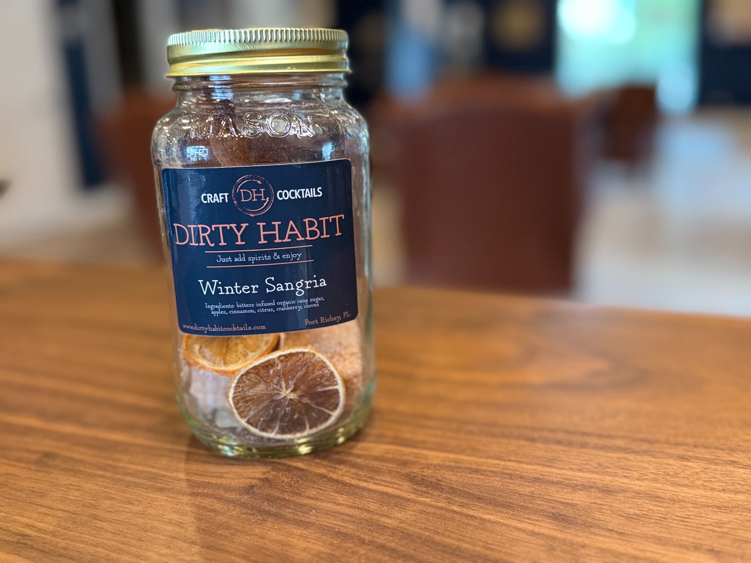 Dirty Habit Cocktail - Winter Sangria