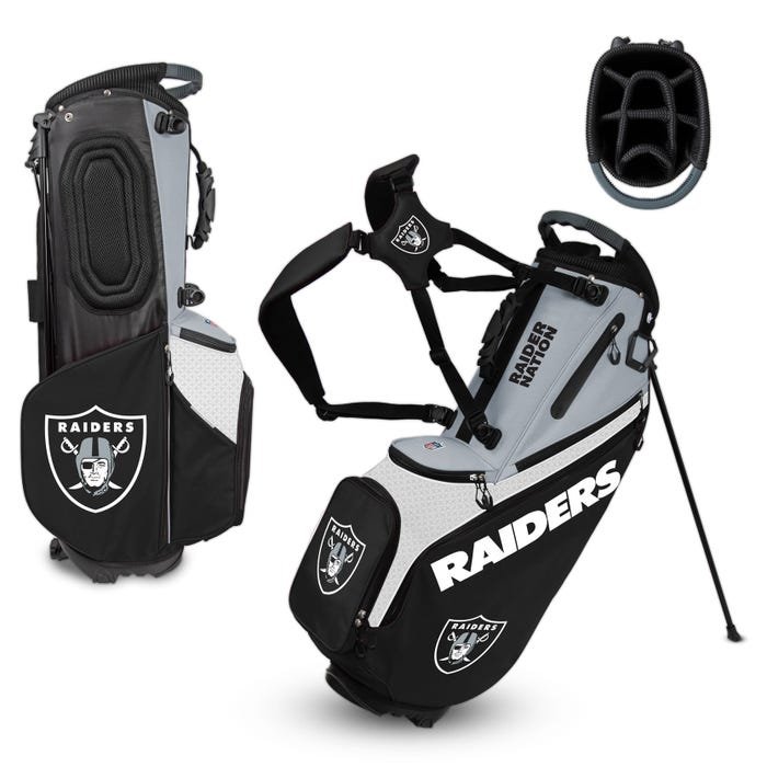 Las Vegas Raiders Hybrid Back Nine Carry Golf Bag