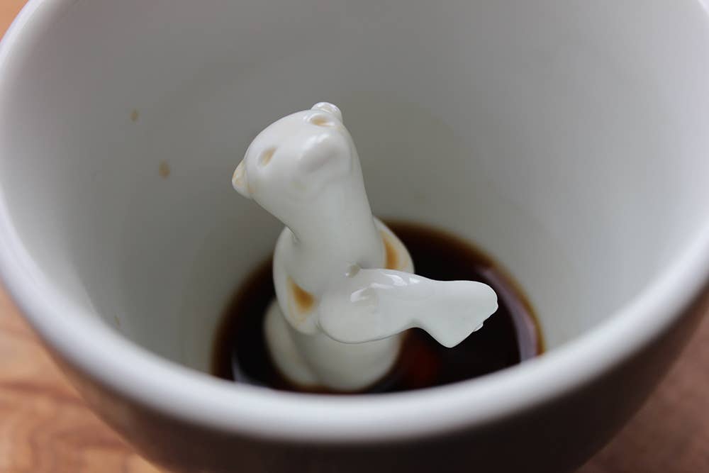 Sea Otter 11 oz. (Wedgwood Blue) Ceramic Mug Decor