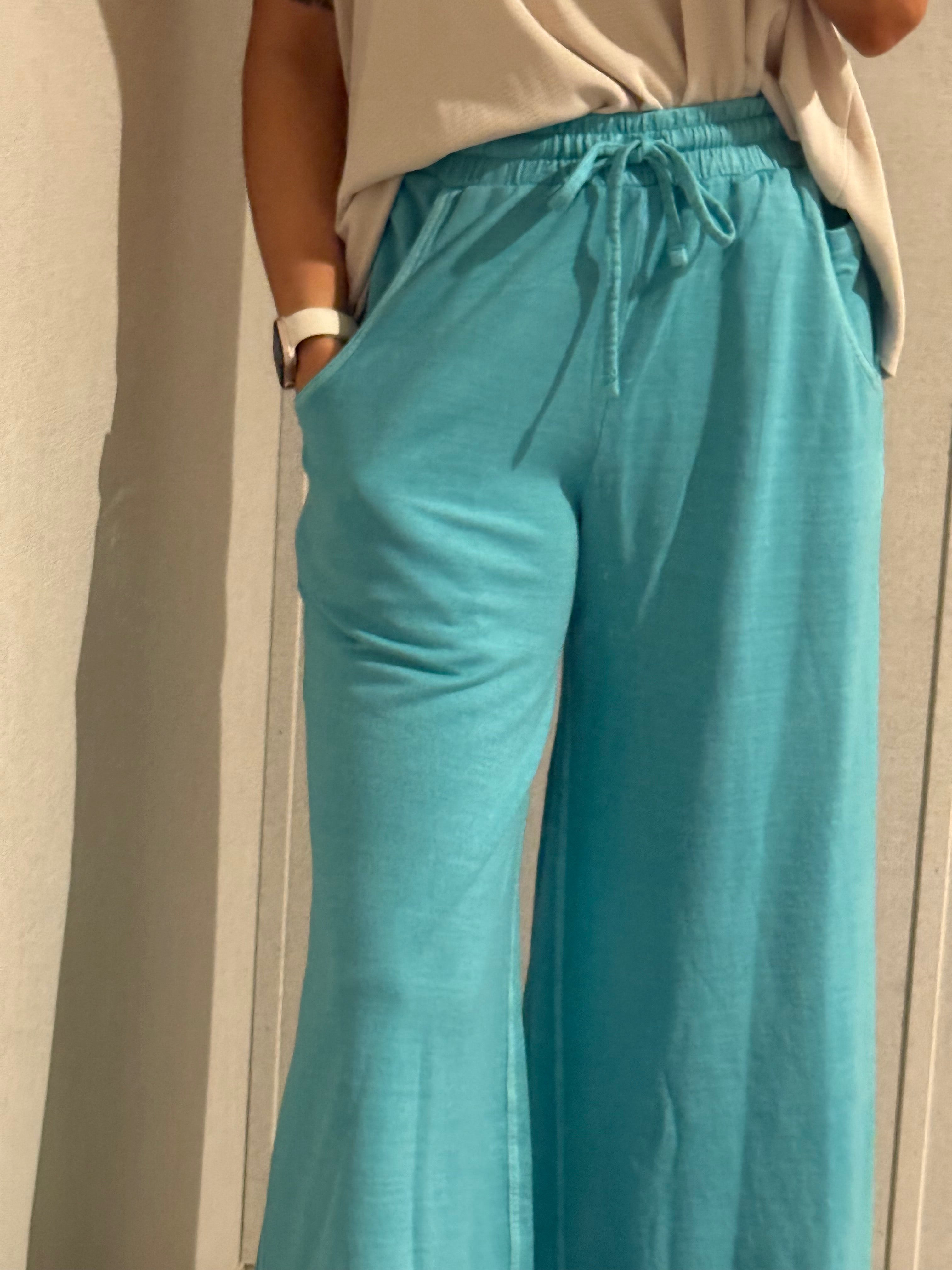 Teal Cozy Pants