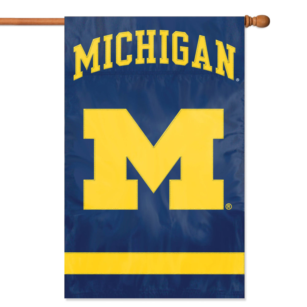 Michigan Wolverines Embroidered 2-Sided Banner 28x44"