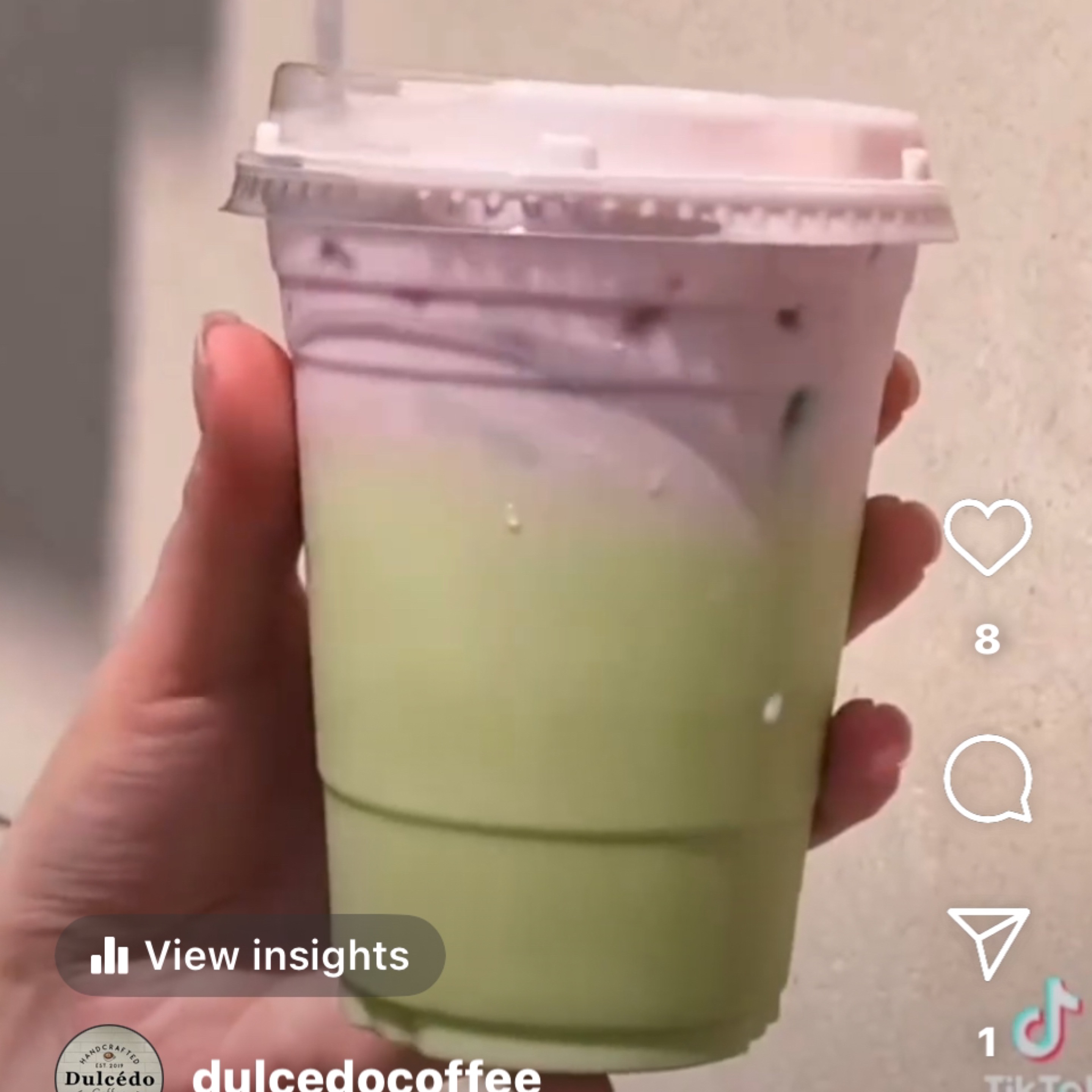 Matcha Latte w/Strawberry Cold Foam