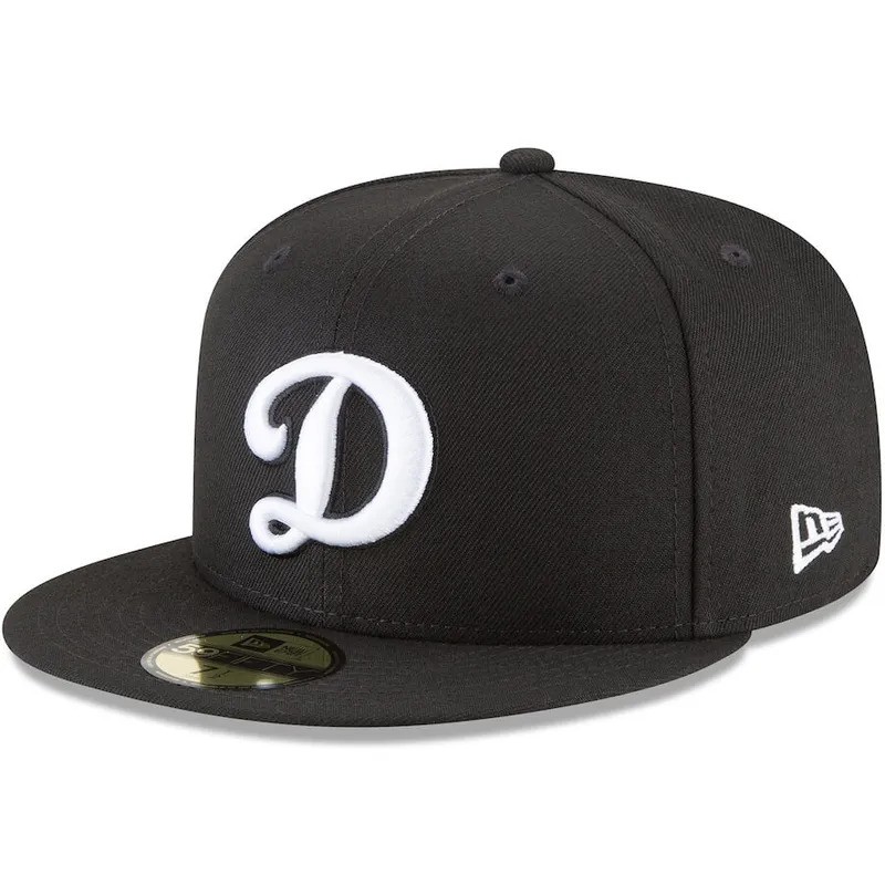 Los Angeles Dodgers Black "D" Logo New Era 59FIFTY Fitted Hat