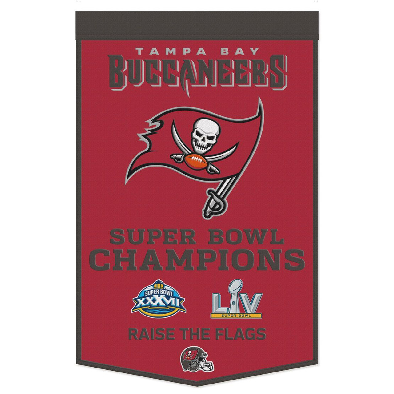 Tampa Bay Buccaneers Wool Dynasty Championship Banner 24x38"