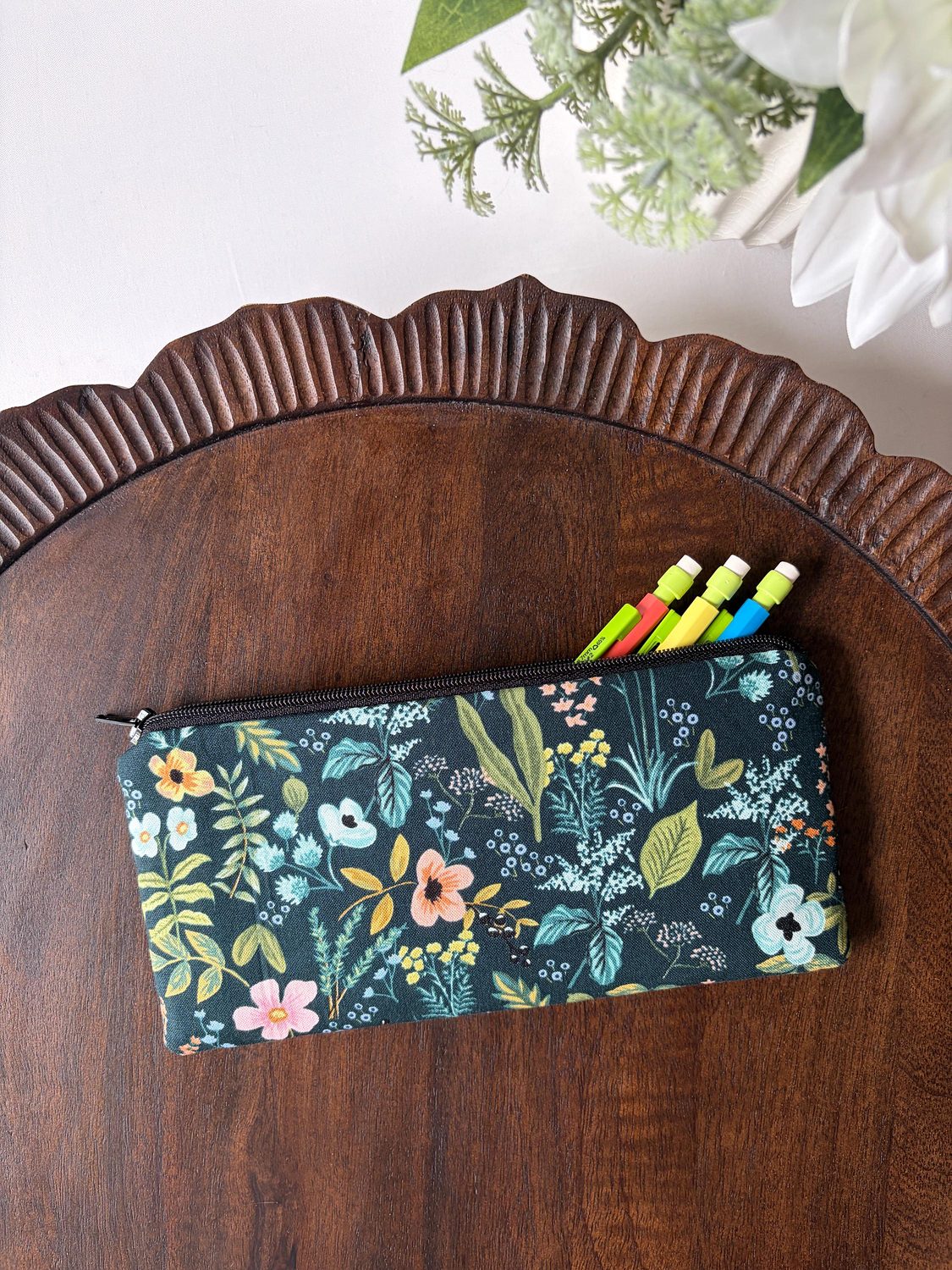 Pencil Pouch – Herb Garden (Dark), photo 5 of 6