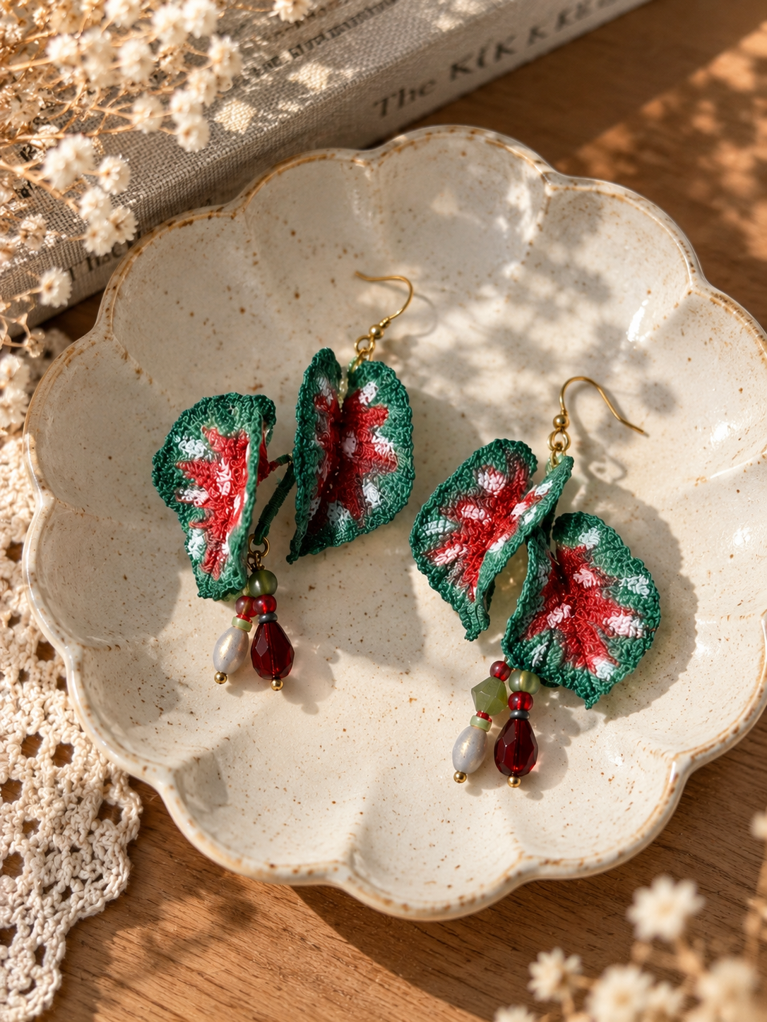 Caladium Earrings