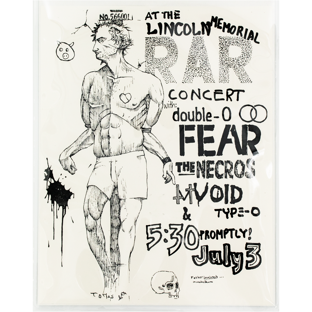 Rock Against Regan-- 1982 Concert [Handbill]