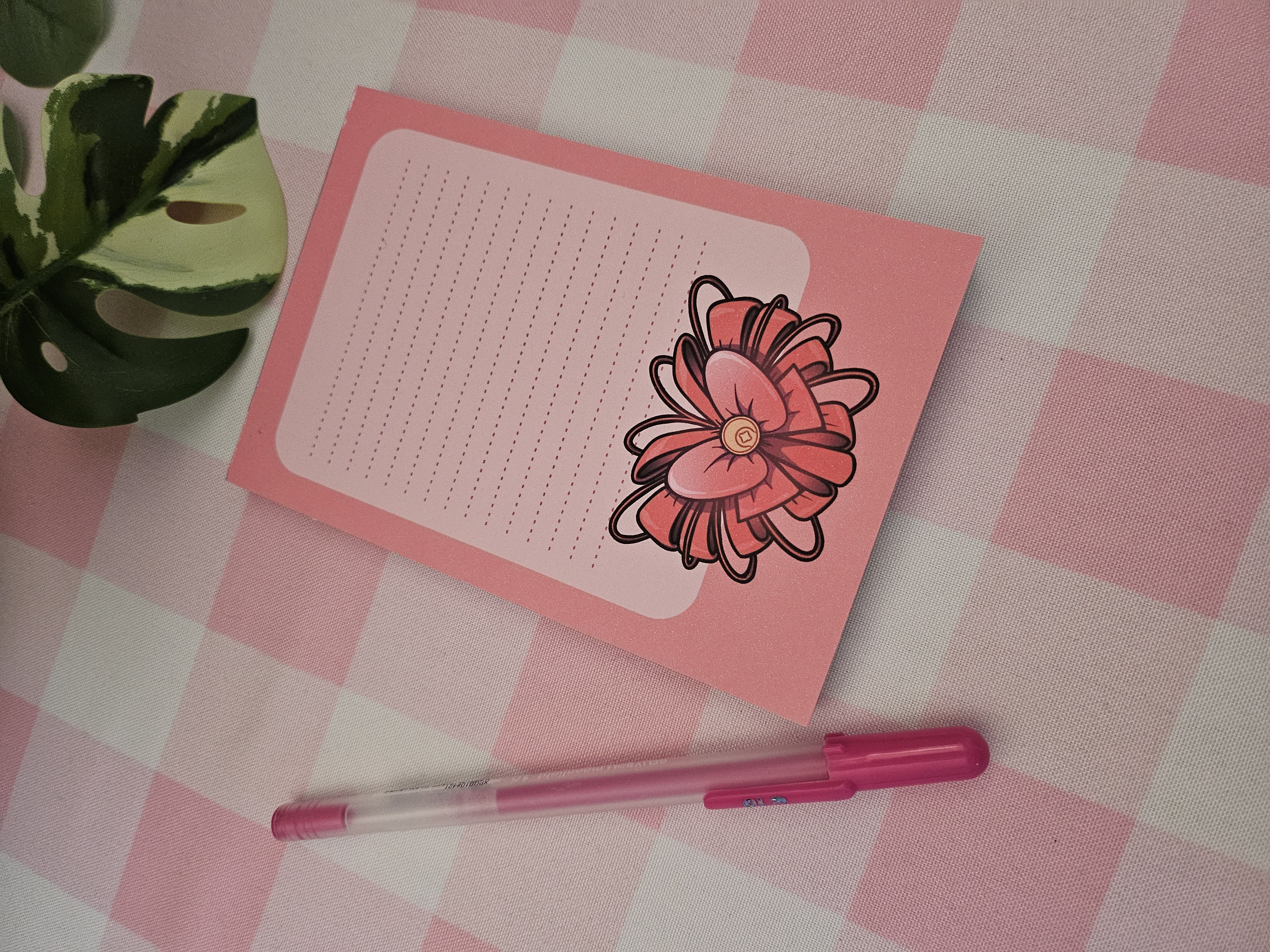 Ribbon Heart Notepad