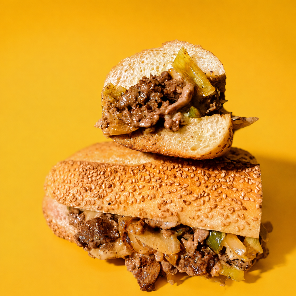 Cheesesteak Pizzaiolo Hero
