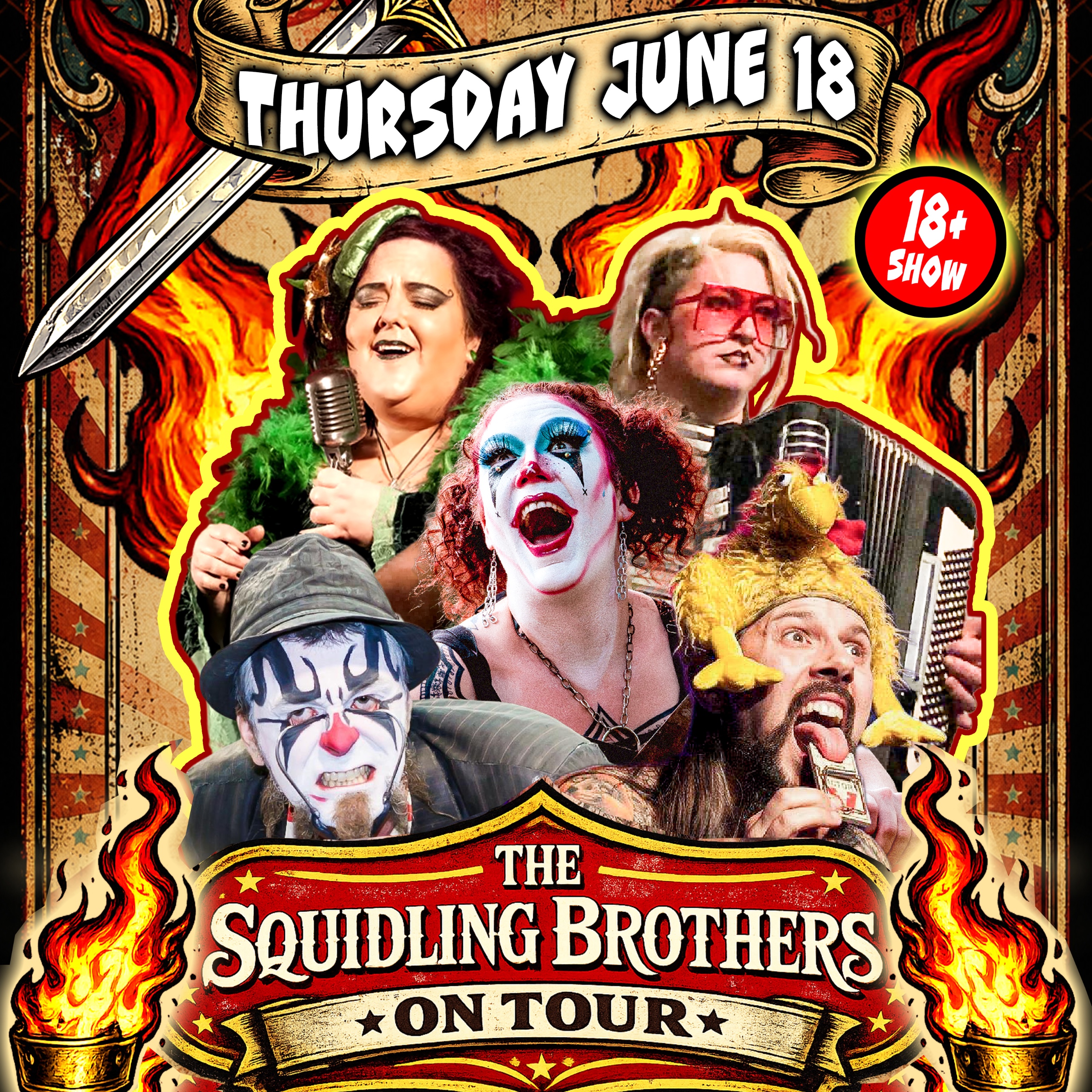 June 18th Squidling Brothers Circus Sideshow