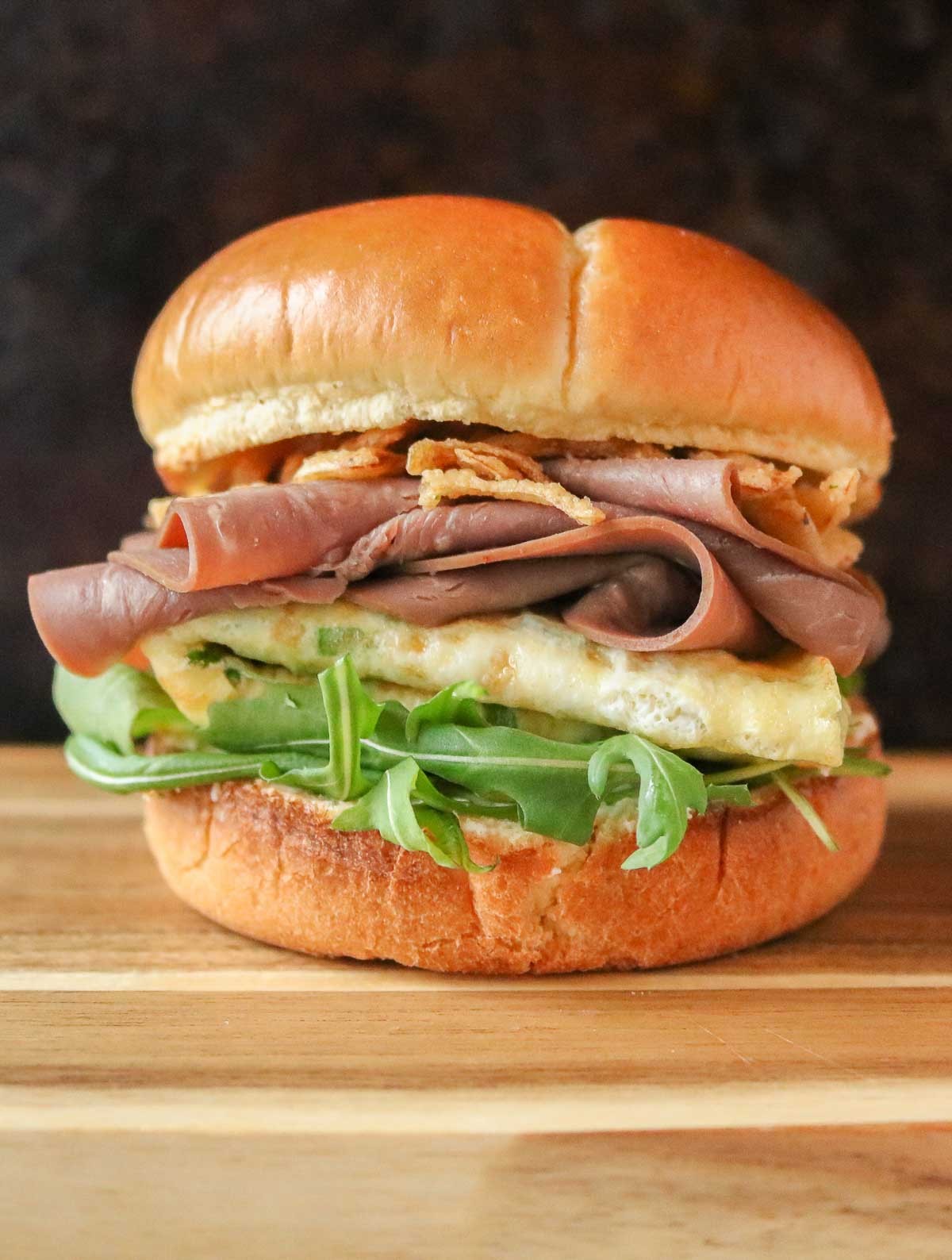 Roast Beef Egg and Cheese
