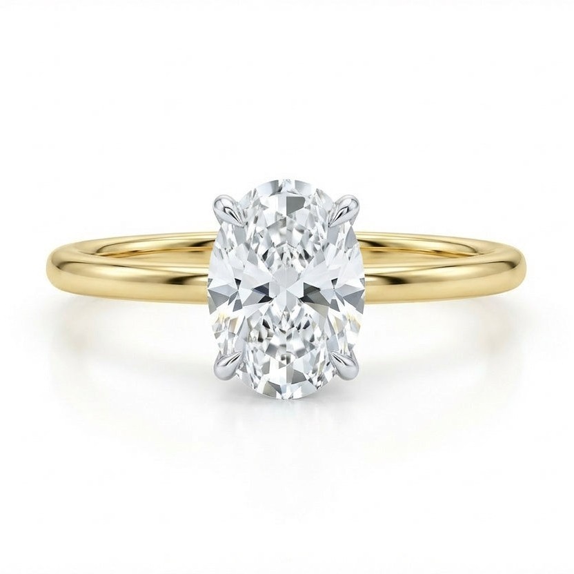1.70ct Under-Halo Diamond Ring