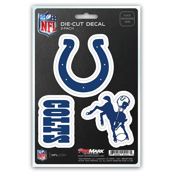 Indianapolis Colts Die Cut Team Decals 3pk