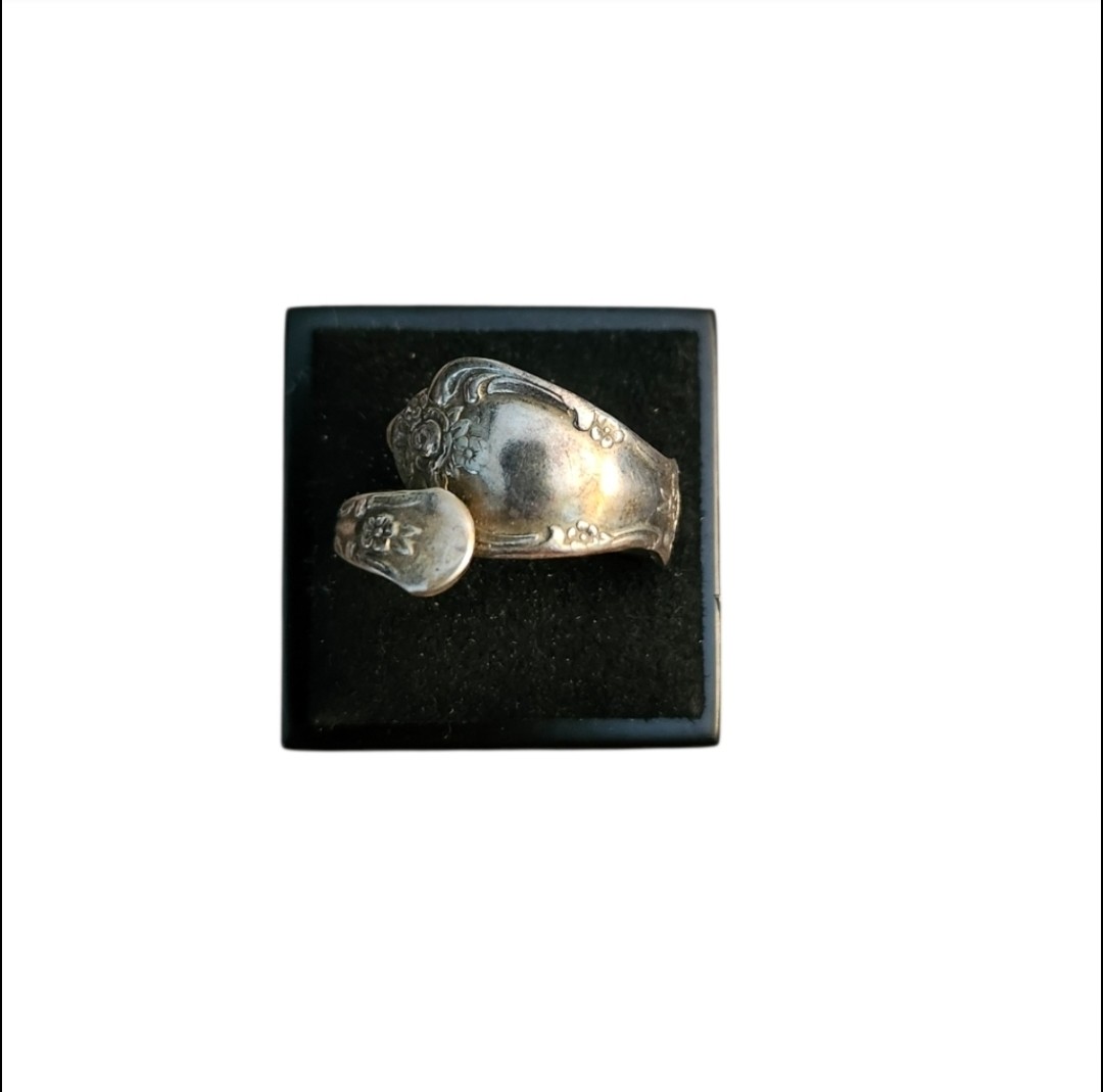 Size 8 Vintage Oneida Silver Spoon Ring