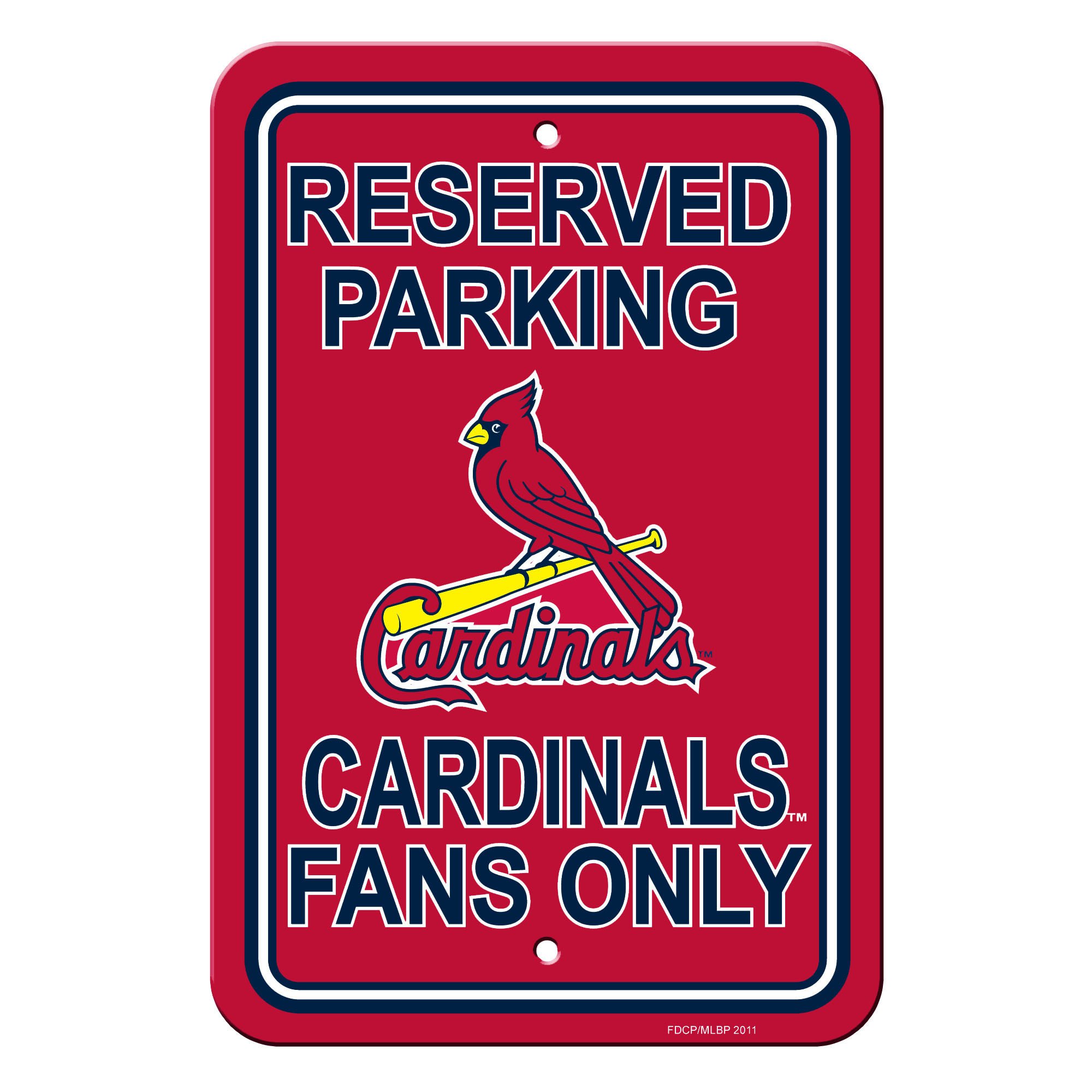 St. Louis Cardinals Sign Reserved Parking Sign 12x18"