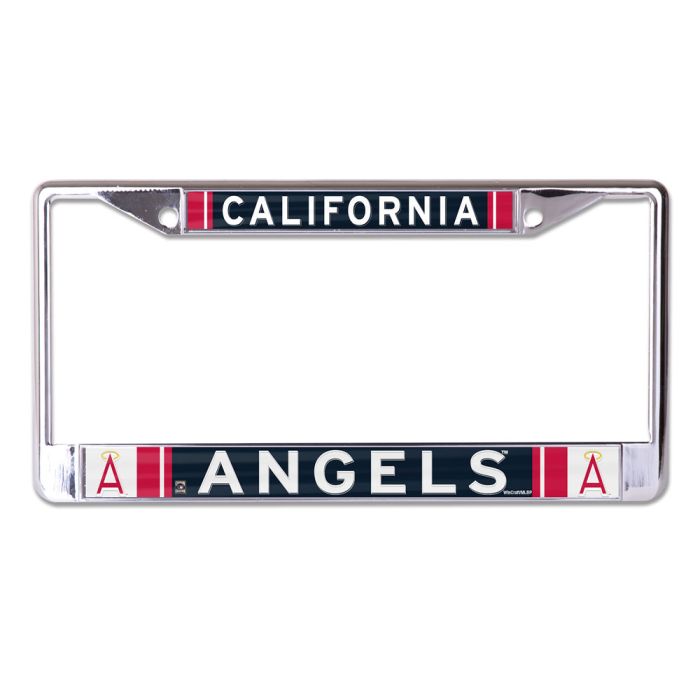 California Angels Retro Chrome License Plate Frame